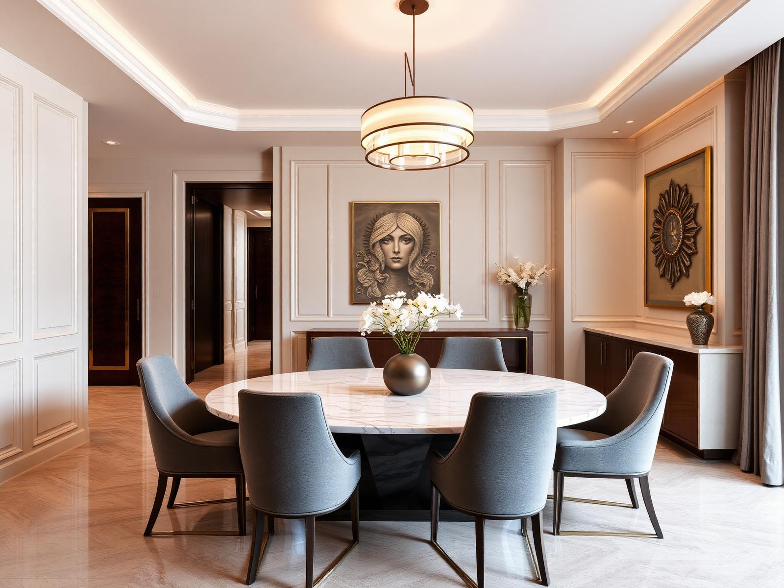 Elegant interior designed by Afiya